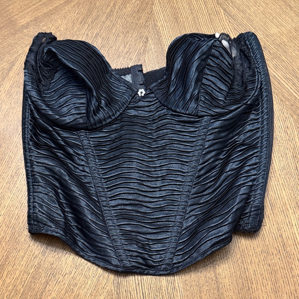 Dior Black Ribbed Intimates